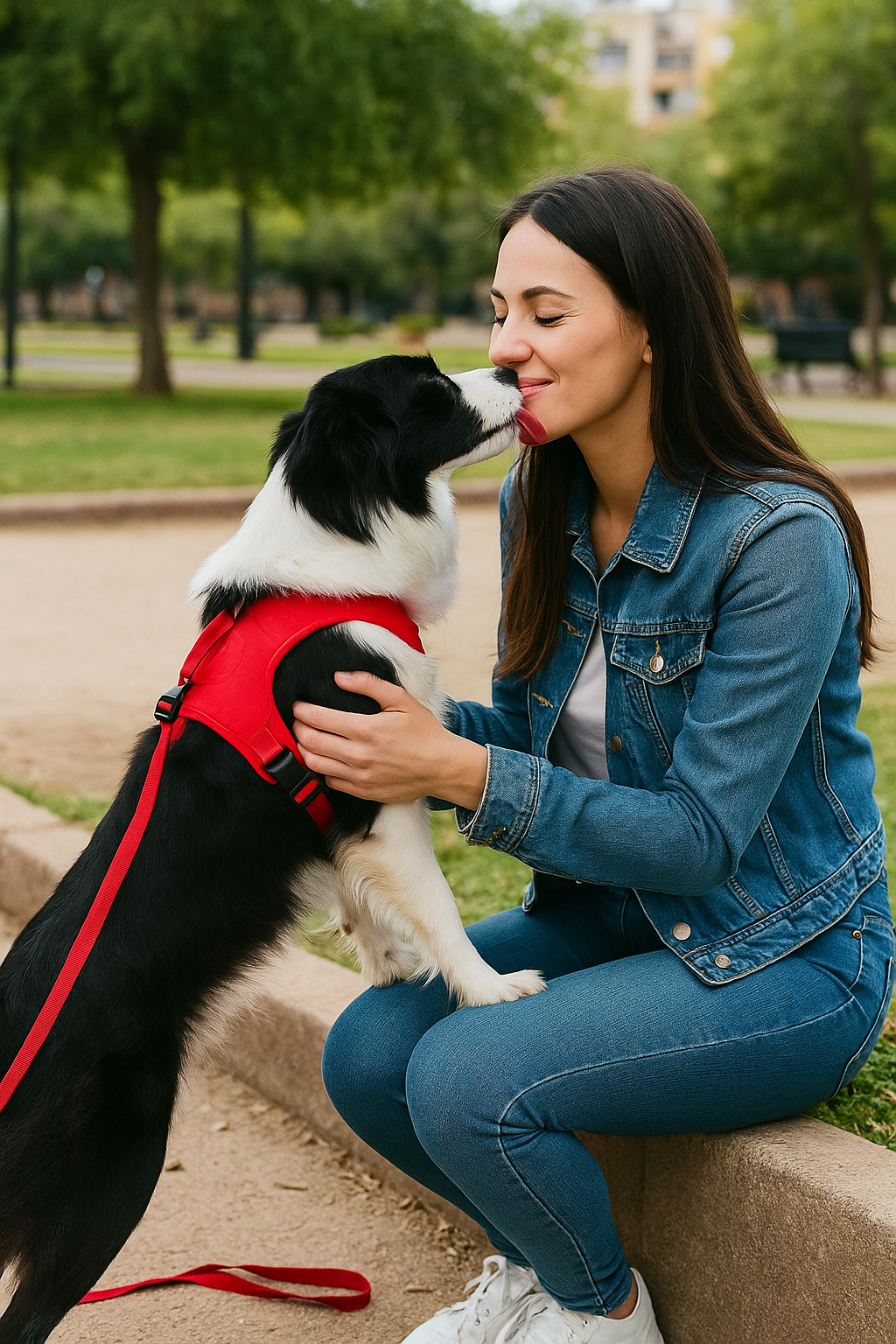 Arnés RedPaw® Con Correa Retráctil Rojo – Tallas M y L