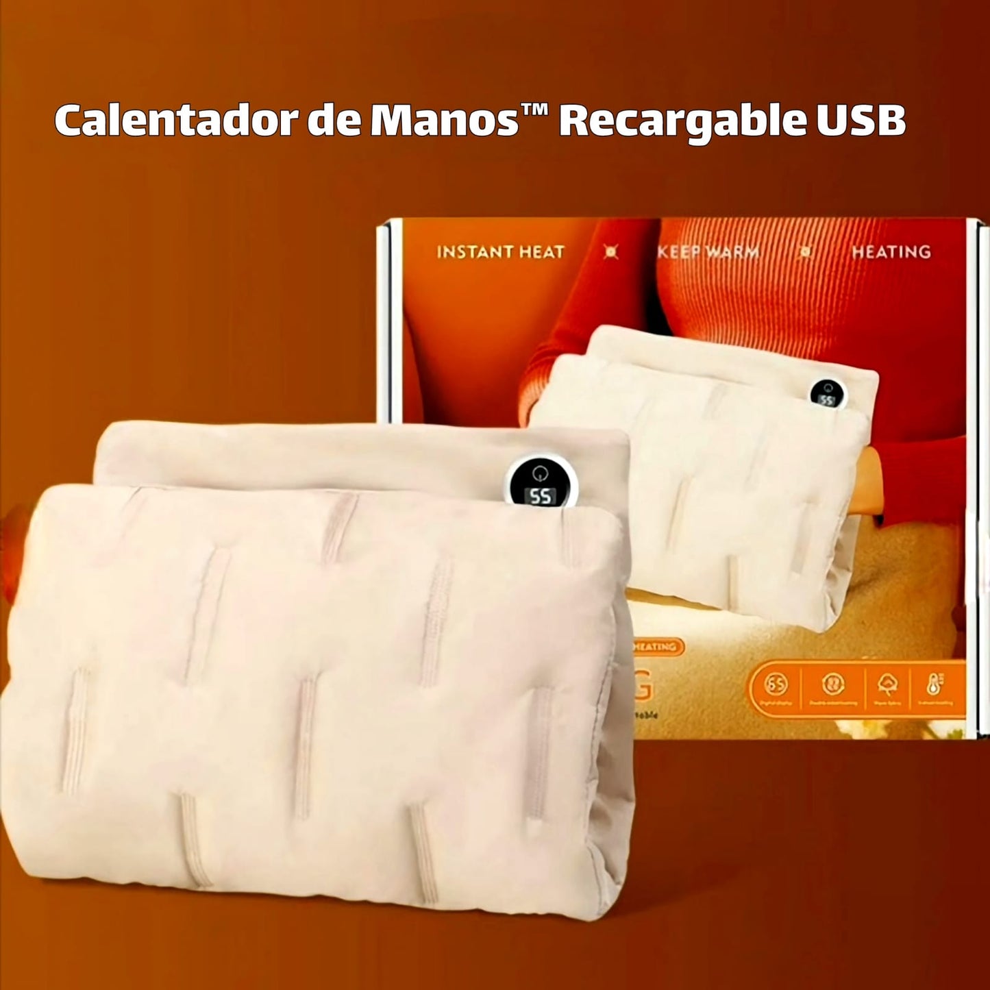 Calentador™ de Manos, 2 en 1, carga USB 🔥