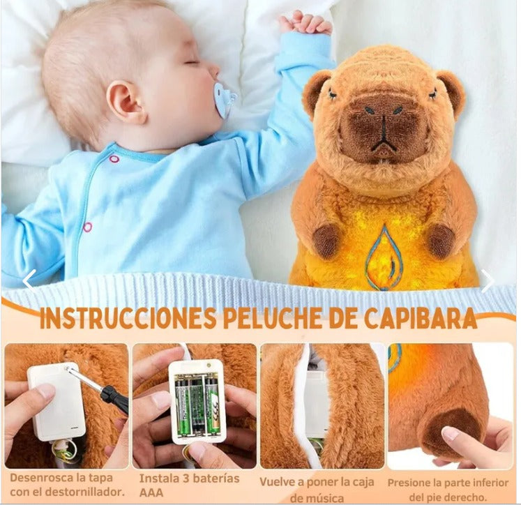 Peluche Capibara Brillante Músical
