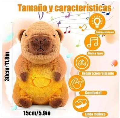Peluche Capibara Brillante Músical